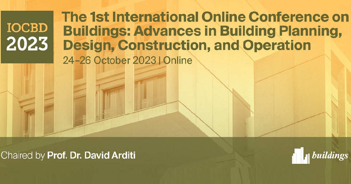 The 1st International Online Conference on Buildings